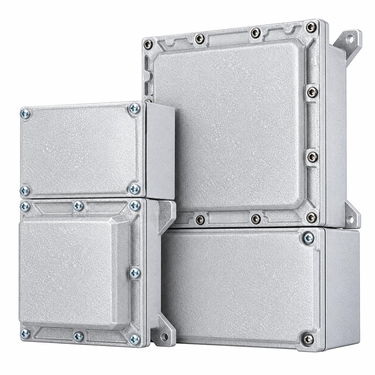 Aluminium magnetic motor starter enclosure, empty enclosure — view 1